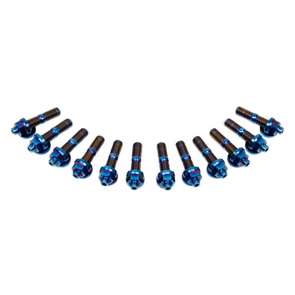SpeedFactory Racing Toyota 1JZ/2JZ Exhaust Manifold Titanium Stud Kit - 6pt Nuts
